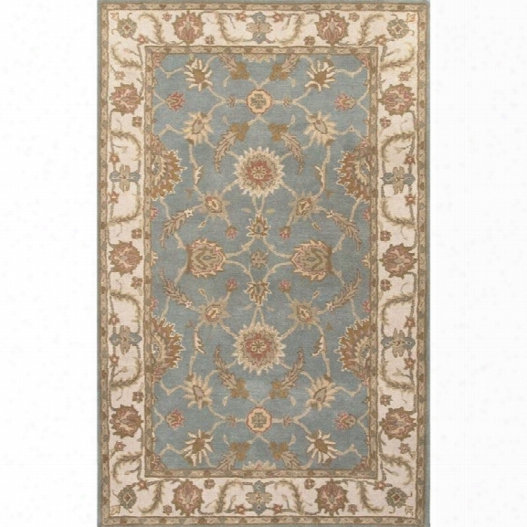 Jaipur Rugs Mythos 12' X 15' Hand Tufted Wool Rug In Blue And Ivory