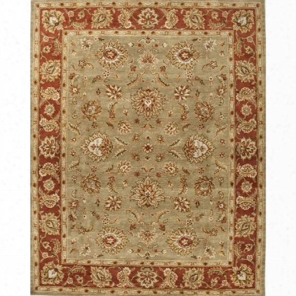 Jaipur Rugs Mythos 12' X 15' Hand Tufted Wool Rug In Green And Red