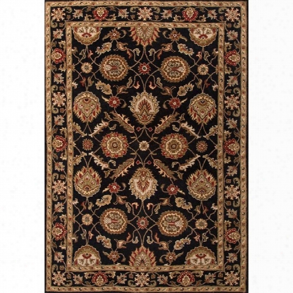 Jaipur Rugs Mythos 12' X 18' Hand Tufted Wool Rug In Black And Red