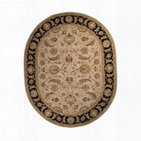 Jaipur Rugs Mythos 8' X 10' Oval Hand Tufted Wool Rug In Taupe