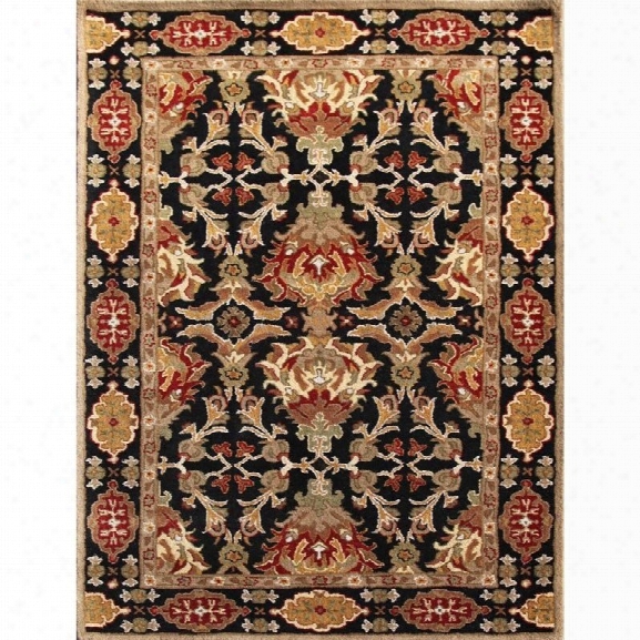 Jaipur Rugs Poeme 9' X 12' Hand Tufted Wool Rug In Black And Red