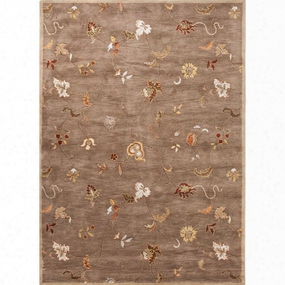 Jaipur Rugs Poeme 9'6 X 13'6 Hand Tufted Wool Rug In Taupe And Red