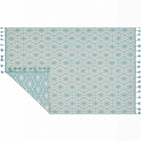 Loloi Kahelo 9'3 X 13' Contemporary Hand Made Rug In Ivory And Aqua