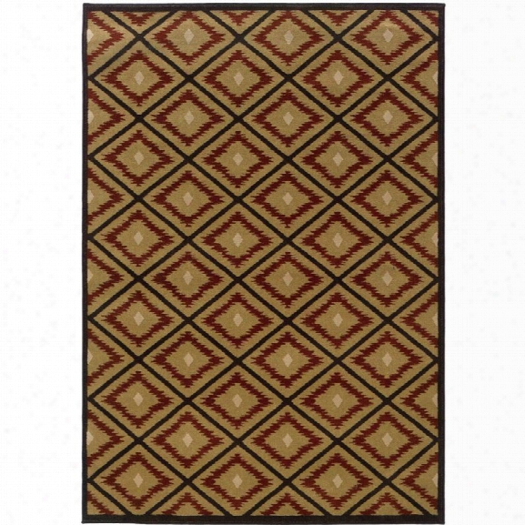 Oriental Weavers Hudson 10' X 13' Machine Woven Rug In Gold