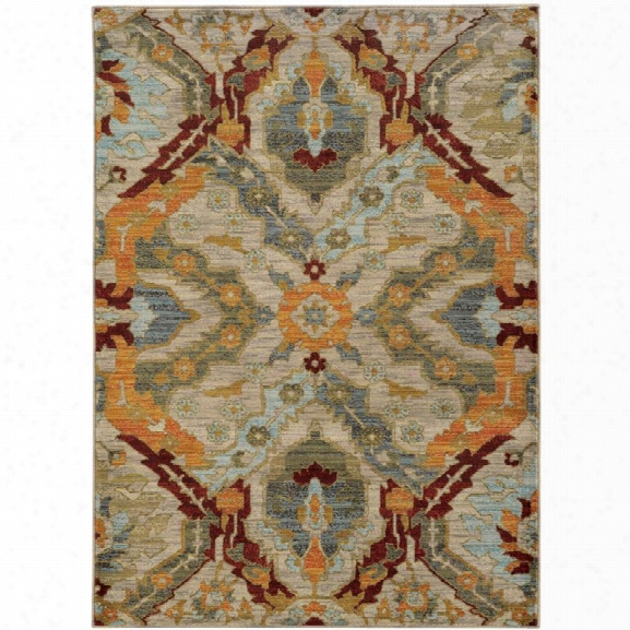 Oriental Weavers Sedona 9'10 X 12'10 Machine Woven Rug In Beige