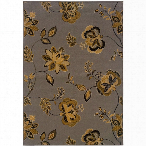 Oriental Weavers Stella 9'10 X 12'9 Machine Woven Rug In Gray