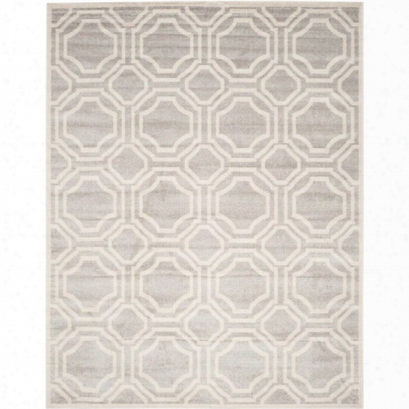 Safavieh Amherst 10' X 14' Power Loomed Rug In Light Gray And Ivory