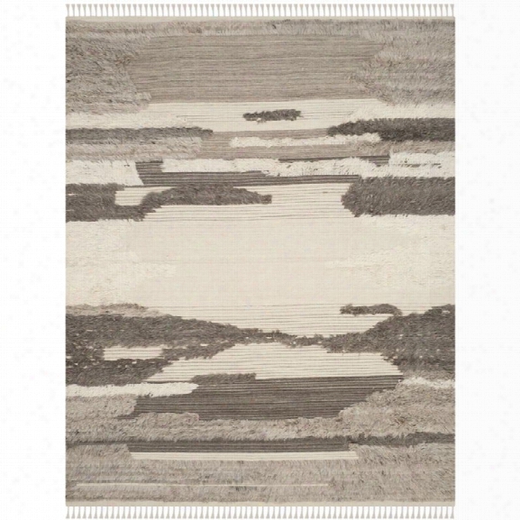 Safavieh Kenya 8' X 10' Hand Knotted Rug In Ivory And Gray