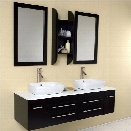 Fresca Stella Bellezza Bathroom Vanity in Espresso-Tolerus in Chrome