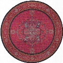 Oriental Weavers Kaleidoscope 7'8 Round Machine Woven Rug in Pink