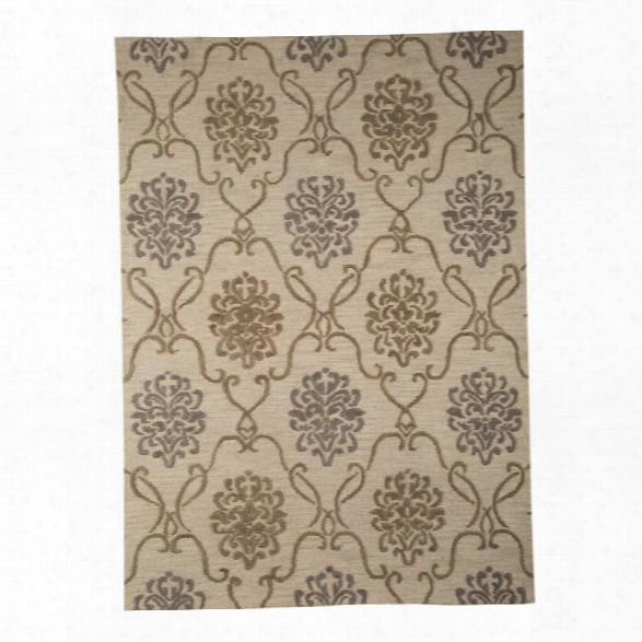 Ashley Haidar 8' X 10' Hand Tufted Wool Rug In Brown