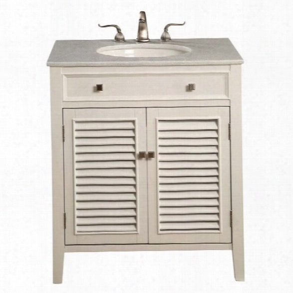 Elegant Lighting Danville 2 Door 30 Single Bathroom Vanity In White