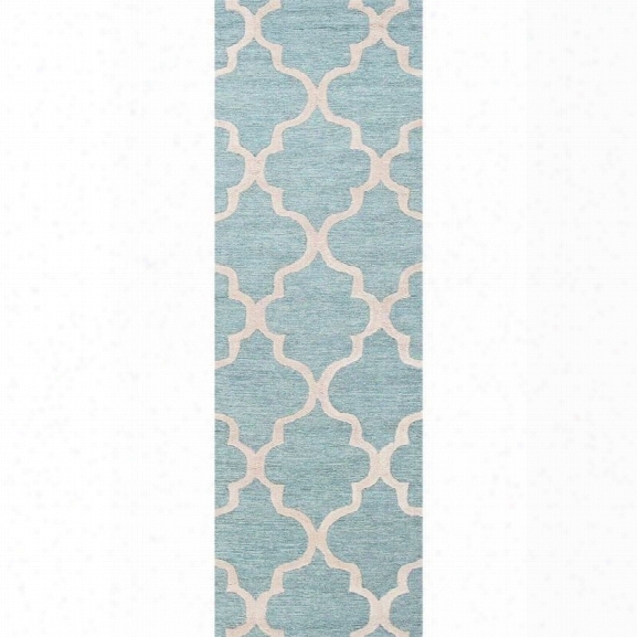 Jaipur Rugs City 2'6 X 10' Runner Hand Tufted Wool Rug In Blue