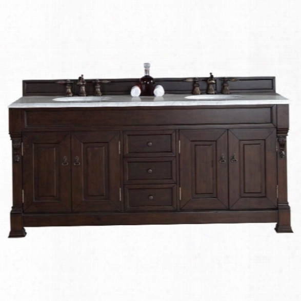 James Martin Brookfield 72 Double Bathroom Vanity In Mahogany-no Top