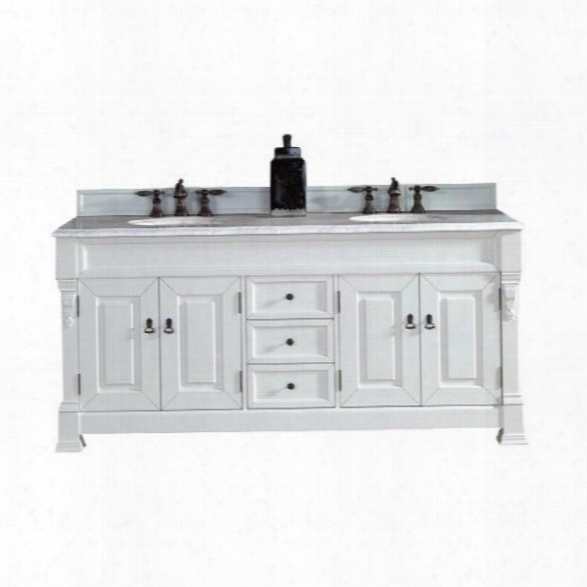 James Martiin Brookfield 72 Double Bathroom Vanity Im White-no Top