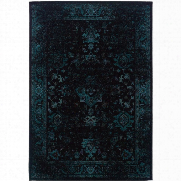 Oriental Weavers Revival 9'10 X 12'10 Machine Woven Rug In Black