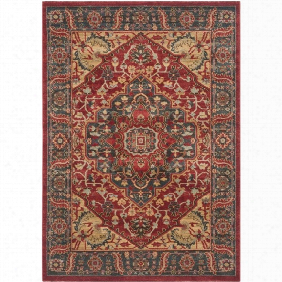 Safavieh Mahal 11' X 16' Rug In Navy And Red