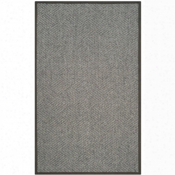 Safavieh Natural Fiber 9' X 12' Hand Woven Rug In Gray And Dark Gray