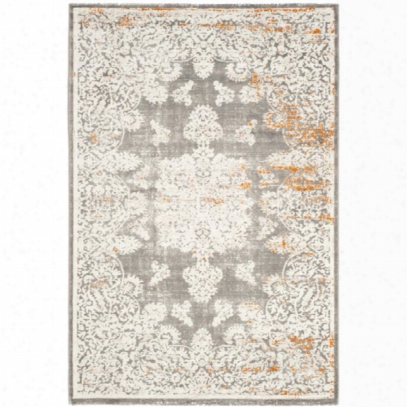 Safavieh Passion 10' X 14' Power Loomed Rug In Gray And Ivory