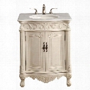 Elegant Lighting Danville 2 Door 27 Single Bathroom Vanity in White