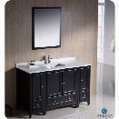 Fresca Oxford 54 Bathroom Vanity in Espresso-Livenza in Chrome