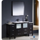 Fresca Torino 60 Bathroom Vanity in Espresso-Fiora in Chrome