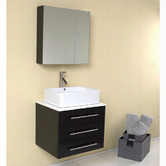 Fresca Stella Modella Bathroom Vanity Set In Espresso-tolerus In Chrome