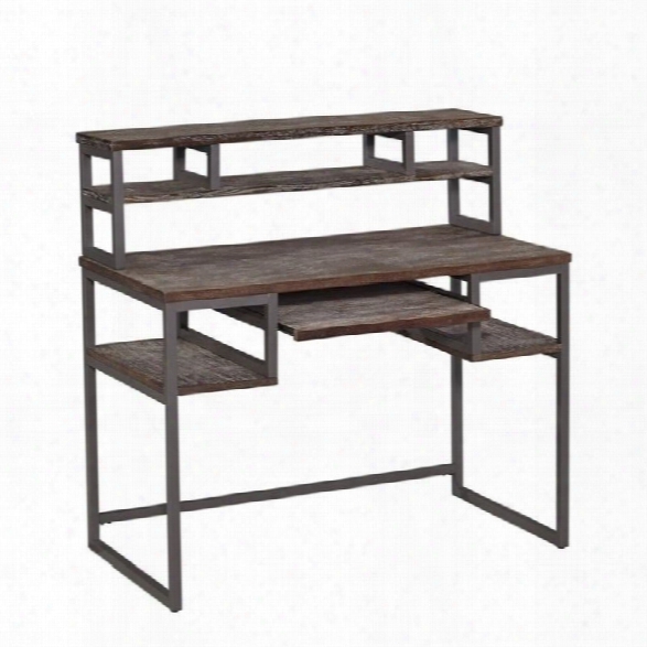 Home Styles Barnside Metro Student Desk And Hutch In Gray