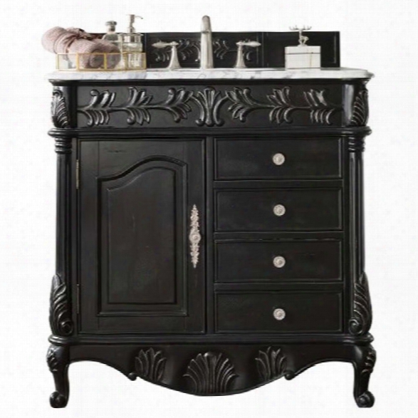 James Martin St. James 36 Single Bathroom Vanity In Empire Black