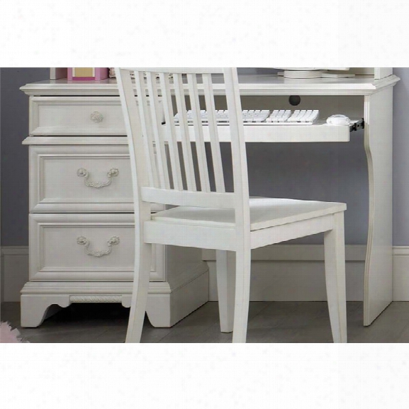 Liberty Furniture Arielle Student Desk In Antique White