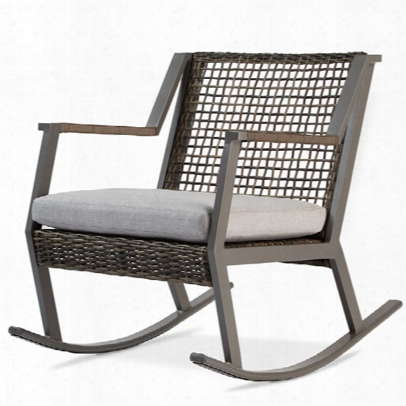 Real Flame Calvin Aluminum Patio Rocker In Gray (set Of 2)