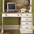 Liberty Furniture Ocean Isle Student Desk in Bisque with Natural Pine