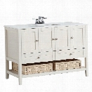 Simpli Home Cape Cod 48 Bath Vanity in Soft White