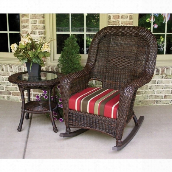 Tortuga Sea Pines 2 Piece Patio Rocking Set-mojave/ Rave Lemon