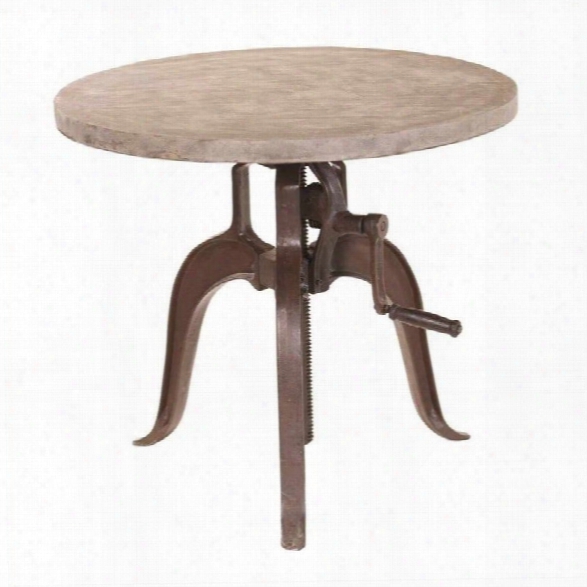 Yosemite Adjustable Bistro Table In Cement Coating