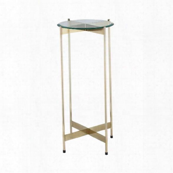 1 Wall Street Gold Accent Table Design By Lazy Susan