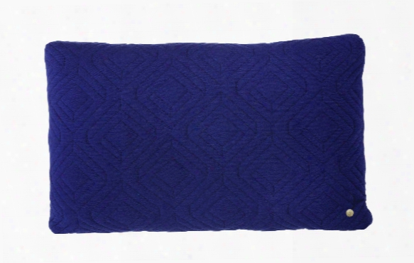 16 X 24 Quilt Cushion In Dark Blue Design By Ferm Living