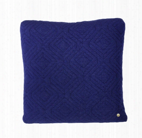 18 X 18 Quilt Cushion In Dark Blue Design By Ferm Living