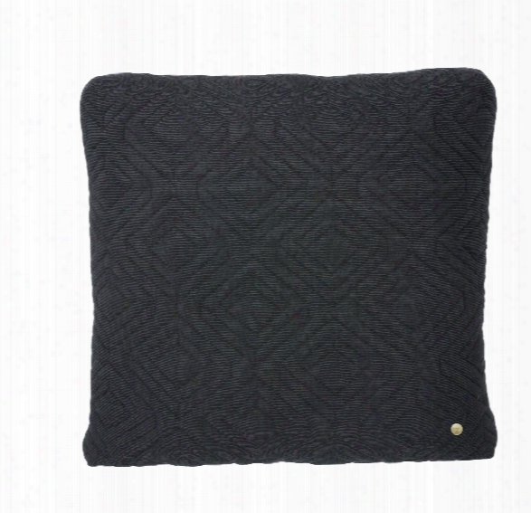 18 X 18 Quilt Cushion In Dark Grey Design By Ferm Living