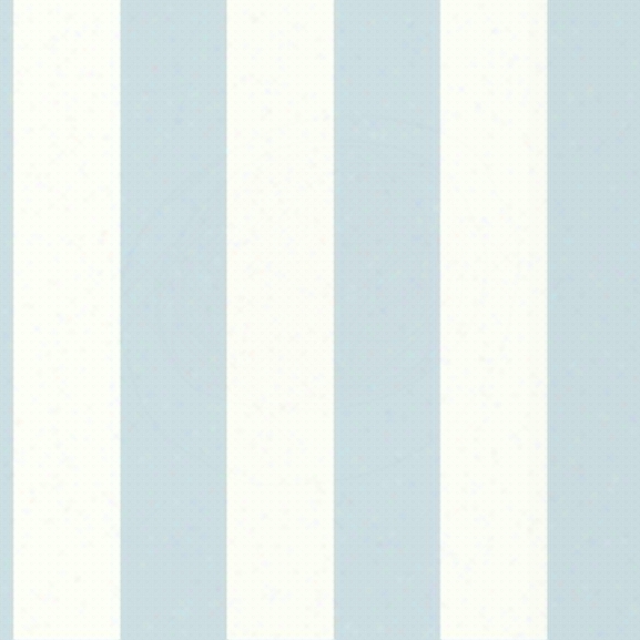 3" Stripe Wallpaper In Baby Blue And White Design By York Wallcoverings