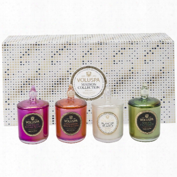 4 Votive Candle Holiday Gift Set Design By Voluspa