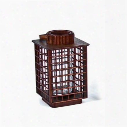 8.5" Square Bamboo Lantern Design By Skalny