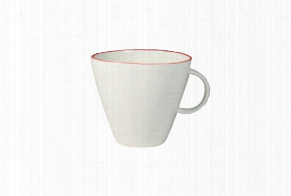 Abbesses Cup White With Red Or Blue Rim By Canvas