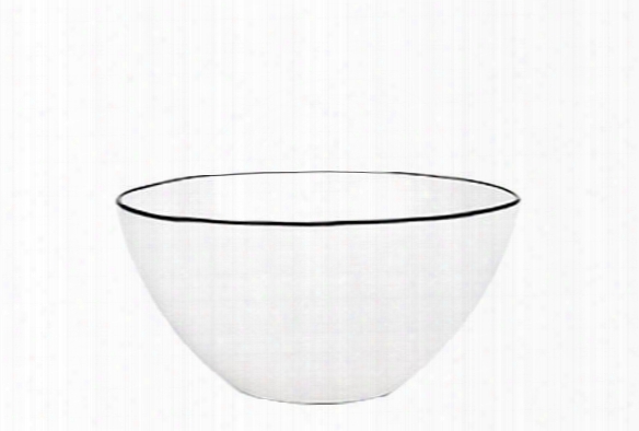 Abbesses Medium Bowl Black Rim Design By Canvas