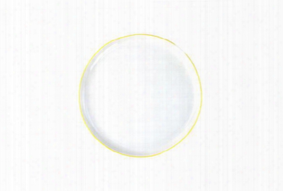 Abbesses Medium Plate Yellow Rim Design By Canvas