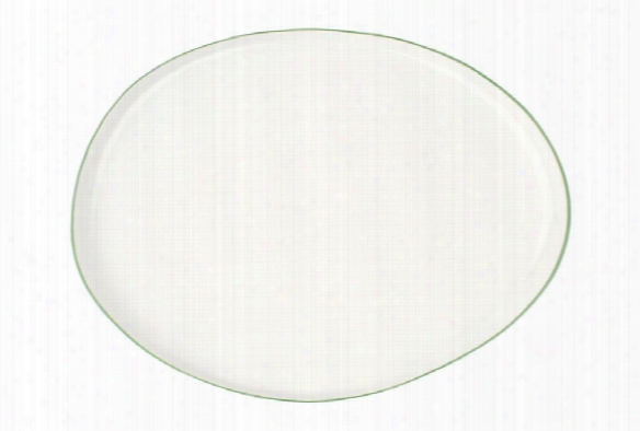 Abbesses Platter In Green In Various Sizes Design By Canvas