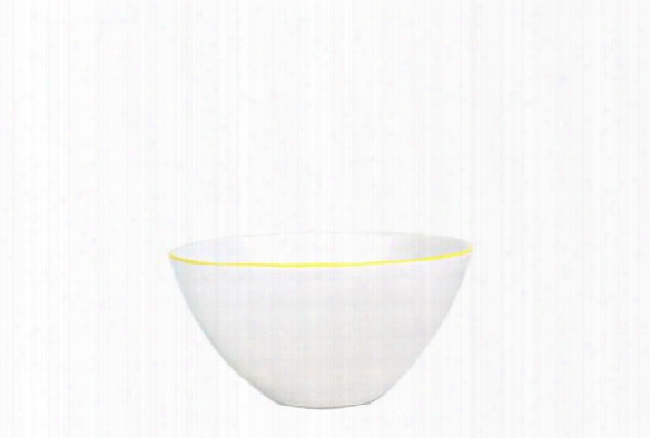 Abbesses Small Bowl Yellow Rim Design By Canvas
