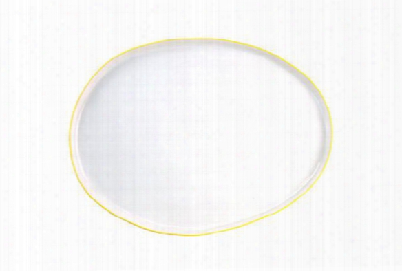 Abbesses Small Platter Yellow Rim Design By Canvas