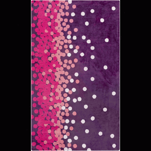 Abigail Pink, Eggplant, & Coral Kids Rug Design By Surya