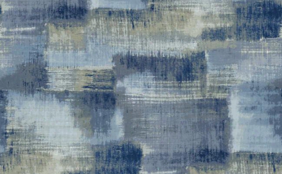 Abstract Blocks Wallpaper In Blues, Greys, And Metallic Design By Seabrook Wallcoverings